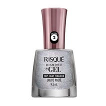 Esmalte Risqué Diamond Gel Top Coat Paete