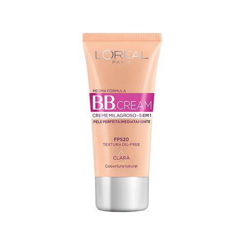 Bb Cream L'Oréal Creme Milagroso 5 em 1 FPS 20 Clara - 30ml