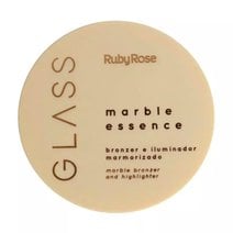 Bronzer e Iluminador Ruby Rose Glass Marmorizado HB F1605-2