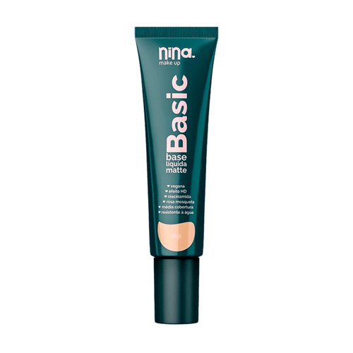 Base Líquida Nina Make Up Basic Cor 01