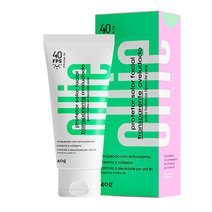 Protetor Solar Facial Ollie Transparente Aveludado FPS 40 40g