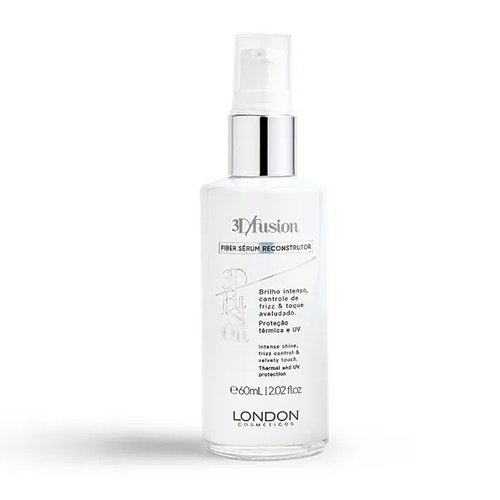 Finalizador Fiber Sérum Reconstrutor 60ml 3D Fusion Home Care London Cosméticos