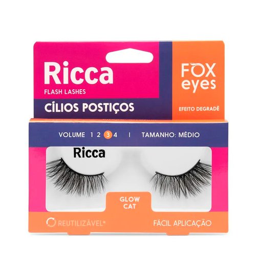Cílios Ricca Fox Eyes Glow Cat