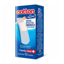Curativos Cotton Line Transparente 10 unidades