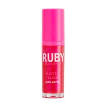 Gloss Ruby Kisses Glitter Electric Glaze Fuchsia