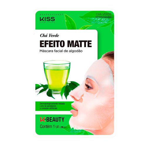 Máscara Facial Kiss NY Chá Verde