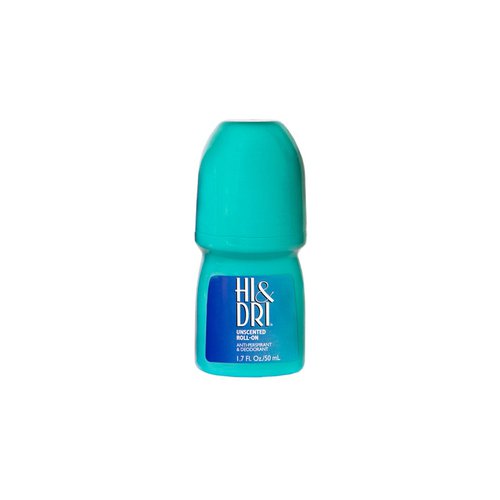 Desodorante Revlon Hi & Dri Roll-on Unscented Azul 50ml