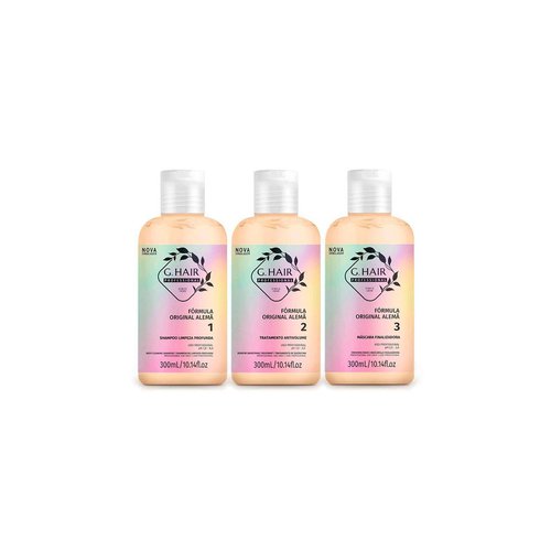 Kit G Hair Escova Alema C/3 – 300ml