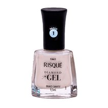 Esmalte Risqué Diamond Gel Branco Camafeu