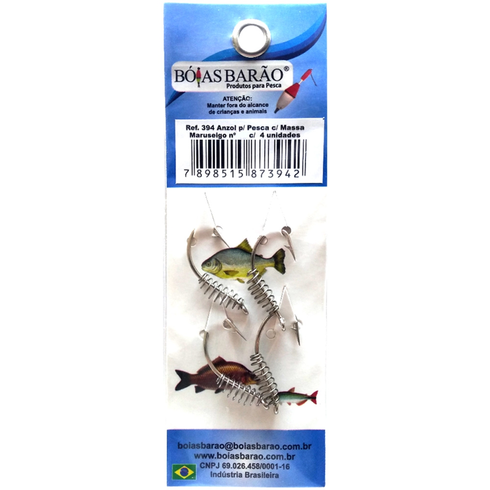 Anzol Com Mola Maruseigo Bóias Barão. | Loja de pesca O Boto