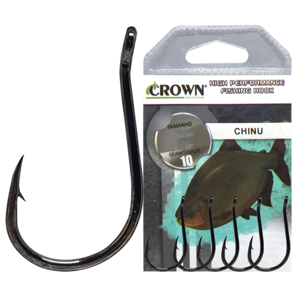 Anzol Crown In Line Circle Black 7/0 c/ 6 un. - Martinelli Pesca e Náutica  - As melhores Ofertas do Ano em Pesca
