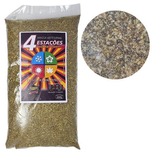 Massa De Pesca Massa Japonesa Artesanal 4 Estações Ultra Light 600g.