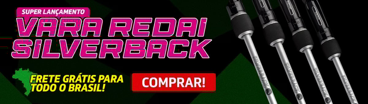 Vara de Pesca Redai Silverback Inteiriça Para Carretilha 6 Pés 1.80 Metros