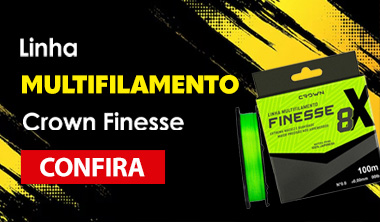 Linha Multifilamento Crown Finesse 8x (8 Fios) 100 Metros