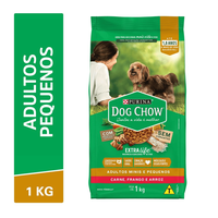 Ração Seca Nestlé Purina Dog Chow Extra Life Frango E Arroz Cães Adultos Raças Minis E Pequenas - 1 Kg