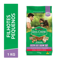 Ração Seca Nestlé Purina Dog Chow Extra Life Frango E Arroz Cães Filhotes Raças Minis E Pequenas - 1 Kg