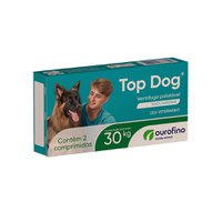 Vermífugo Ourofino Top Dog Palatável para Cães de até 30kg