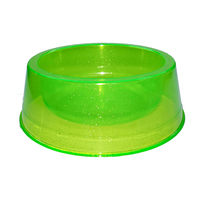 Comedouro Pet Toys Grande Simples Verde Transparente Com Glitter - 1900 Ml