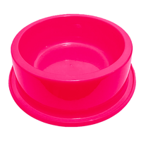 Comedouro Pet Toys Médio Anti Formiga Rosa Neon - 1000ml