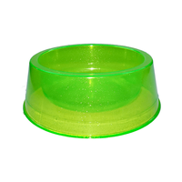 Comedouro Pet Toys Médio Simples Verde Transparente Com Glitter - 1000 Ml