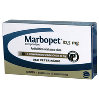 Antibiótico Ceva Marbopet 82.5 Mg - 10 Comprimidos