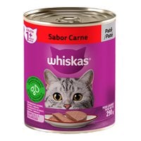 Ração Úmida Lata Whiskas Sabor Carne Patê para Gatos Adultos – 290g