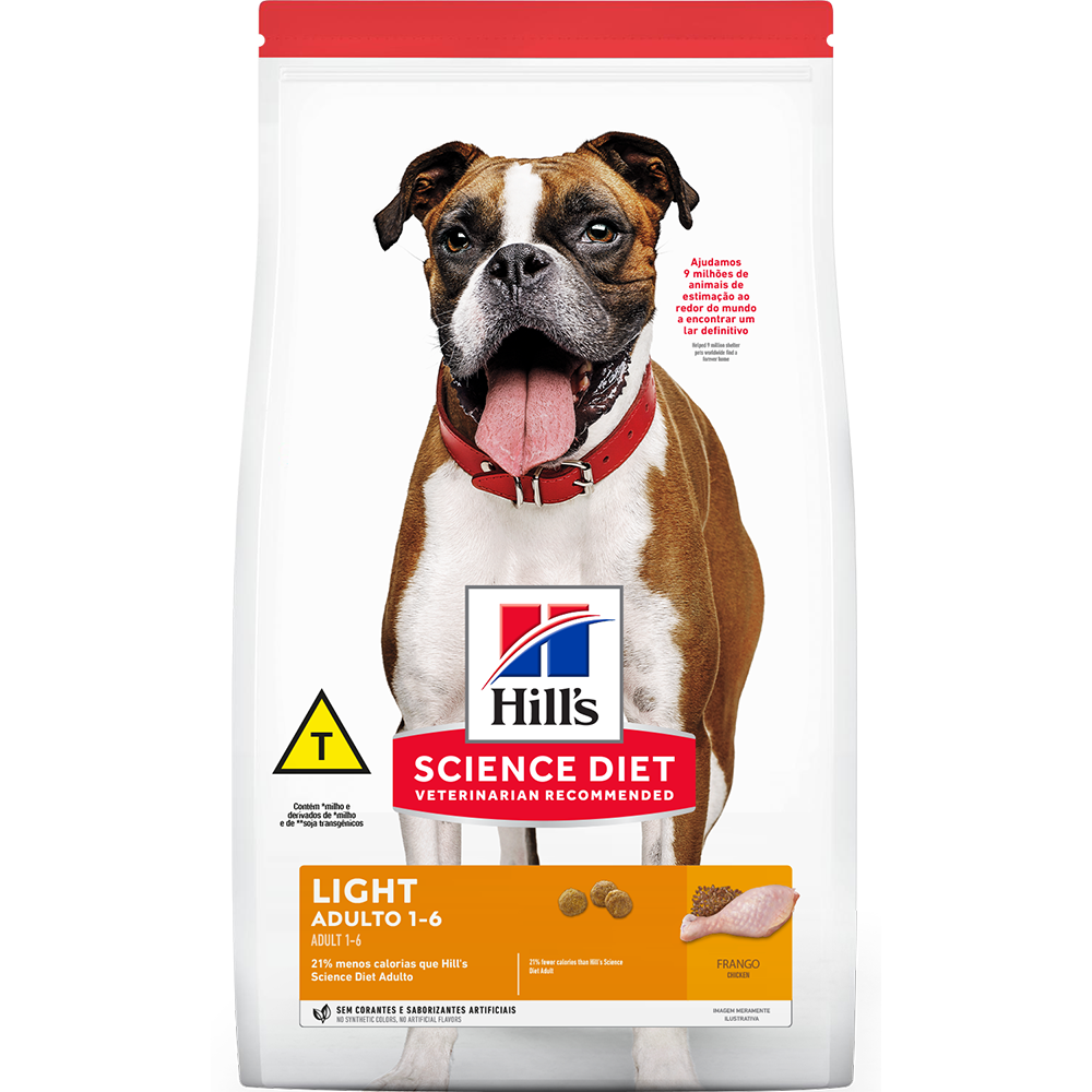 Ração Seca Hills Science Diet Para Cães Adultos Light - 12 Kg