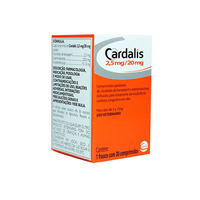 Cardalis Ceva 30 Comprimidos Para Cães - 2.5 Mg / 20 Mg