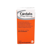 Cardalis Ceva 30 Comprimidos Para Cães - 5 Mg / 40 Mg