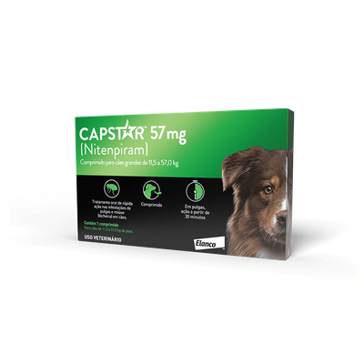 Antipulgas Elanco Capstar 57mg para C es de 11 5 a 57kg PetCamp