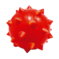Brinquedo Furacão Pet Bola Dogão Com Cravo Maciça - Vermelho - 80 Mm