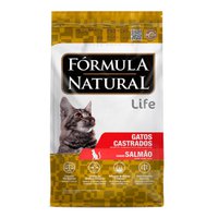 Ração Seca Fórmula Natural Super Premium Life Salmão para Gatos Castrados