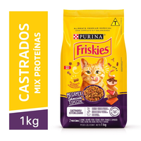 Ração Seca Nestlé Purina Friskies Mix De Carnes Para Gatos Adultos - 1 Kg