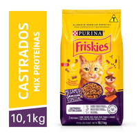 Ração Seca Nestlé Purina Friskies Megamix Para Gatos Adultos Castrados - 10.1 Kg