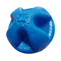 Brinquedo Furacão Pet Bola Maciça Super Ball Azul - 80 Mm