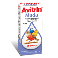 Suplemento Vitamínico Coveli Avitrin Muda para Pássaros e Aves Ornamentais