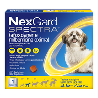 Antipulgas e Carrapatos Nexgard Spectra para Cães de 3,5 a 7,5kg