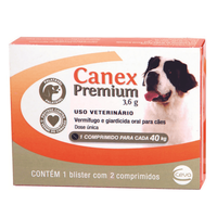 Vermífugo Ceva Canex Premium 3.6 G Para Cães - 2 Comprimidos