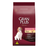 Ração Seca GranPlus Menu Light Frango & Arroz para Cães Adultos Portes Médio e Grande