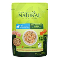 Ração Úmida Sachê Guabi Natural Frango, Cereais Integrais e Vegetais para Cães Adultos