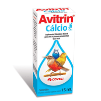 Suplemento Vitamínico Coveli Avitrin Cálcio Plus para Pássaros e Aves Ornamentais