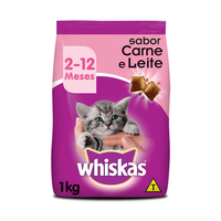 Ração Whiskas Carne E Leite Para Gatos Filhotes - 10.1 Kg