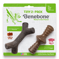 Brinquedo Benebone Tiny Pack Maplestick E Zaggler - 2 Unidades