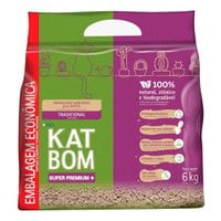Katbom Granulado Natural Tradicional Para Gatos - 6kg