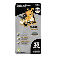 Tapete Higiênico Petix SuperSecão Black Premium para Cães