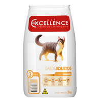 Ração Seca Cat Excellence Frango Gatos Adulto 3kg