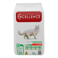 Ração Seca Cat Excellence Carne Gatos Castrados 10.1kg