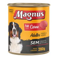 Ração Úmida Lata Magnus Patê  Sabor Carne para Cães Adultos de Todos os Portes