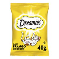 Petisco Dreamies Frango Para Gatos Adultos - 40 G