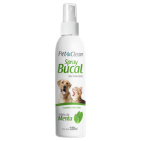 Spray Bucal Pet Clean Hálito de Menta para Cães e Gatos